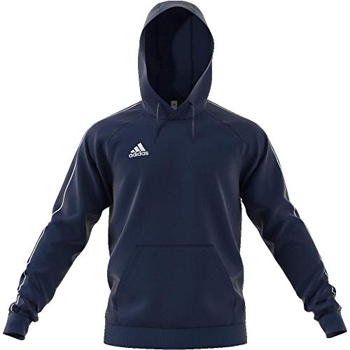 adidas CORE18 Hoody Sudadera con Capucha, Hombre, Azul (Azul/Blanco), S