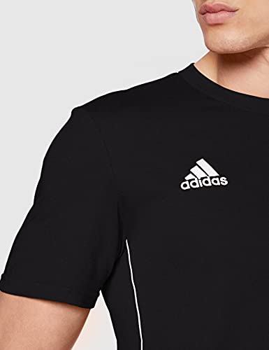 adidas CORE18 tee T-Shirt, Hombre, Black/White, S