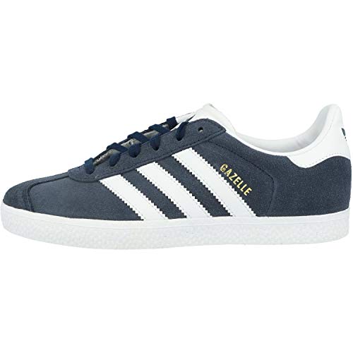 adidas Gazelle J, Zapatillas Unisex Adulto, Azul (Collegiate Navy/Footwear White/Footwear White 0), 37 1/3 EU