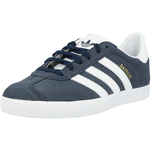 adidas Gazelle J, Zapatillas Unisex Adulto, Azul (Collegiate Navy/Footwear White/Footwear White 0), 37 1/3 EU