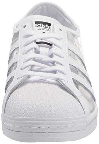 adidas Originals Adidas Superstar Af5666, Zapatillas Deportivas para Hombre, Cloud Blanco Plata Metalizada Corazón Azul, 41 1/3 EU, Negro (Couleur de Livraison Noir et Blanc), 40 EU