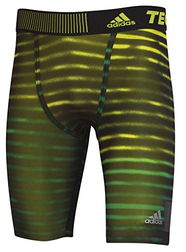 adidas TF Cool G SH 9 - Pantalón Corto para Hombre, Color Negro/Amarillo, Talla XS