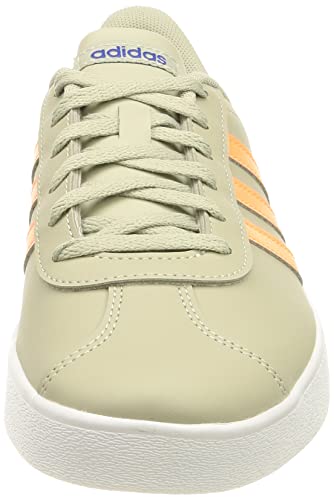 adidas VL Court 2.0 K, Zapatillas Unisex Adulto, Grimet/Narchi/Azurea, 39.5 EU