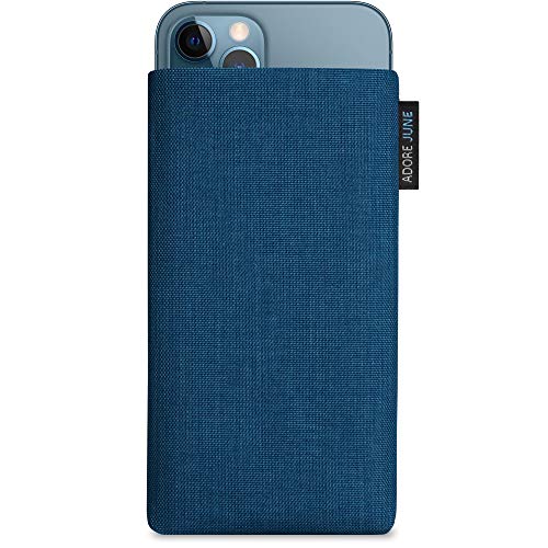 Adore June Classic Azul-Océano Funda Compatible con iPhone 13 / iPhone 13 Pro/iPhone 12 / iPhone 12 Pro, Material Resistente Efecto Limpiador de Pantalla