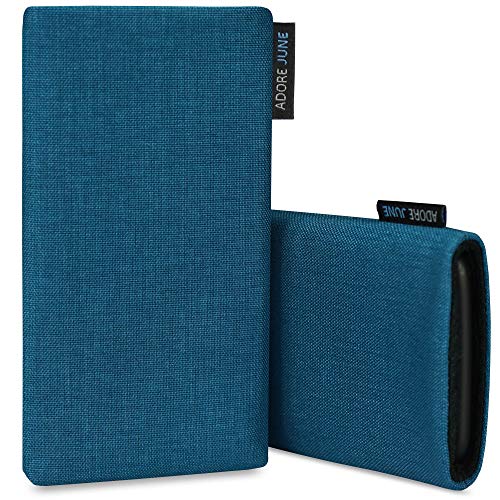 Adore June Classic Azul-Océano Funda Compatible con iPhone 13 / iPhone 13 Pro/iPhone 12 / iPhone 12 Pro, Material Resistente Efecto Limpiador de Pantalla