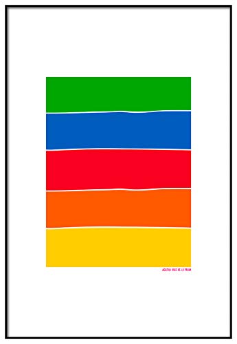 Agatha Ruiz de la Prada Póster Arcoíris Bandera 50x70cm - Impreso en Papel de 250gr - Póster para Pared - Láminas para Enmarcar - Cuadros Decoración Salón - Pósters Decorativos