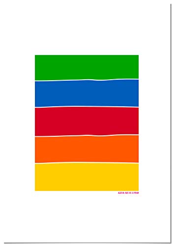 Agatha Ruiz de la Prada Póster Arcoíris Bandera 50x70cm - Impreso en Papel de 250gr - Póster para Pared - Láminas para Enmarcar - Cuadros Decoración Salón - Pósters Decorativos