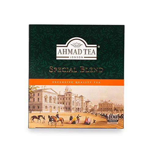 Ahmad Tea Special Blend Teabags With Tags, Count, Earl Grey, 100 Unidad