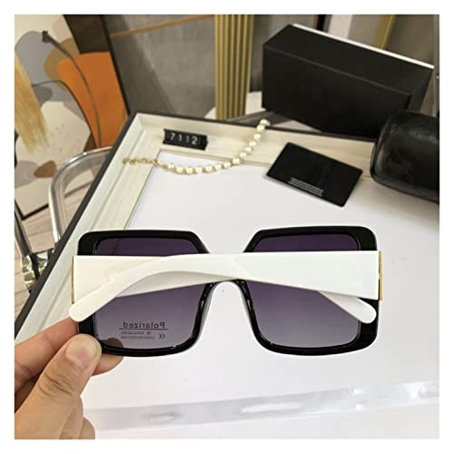 AIHUA Tienda Classic Luxury Square Women's Sunglasses Fashion Black Retro Señoras Gafas de Sol Sombras for Mujeres Polarizado (Color Name : Without Box 4)