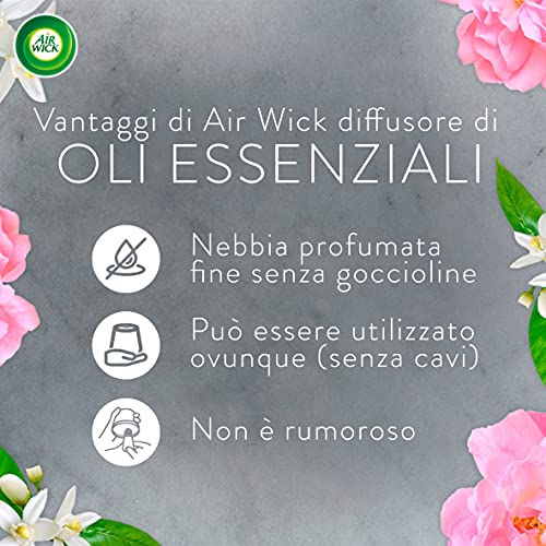 Airwick - Botella Peonia y Gelsomino, recarga para difusor de fragancias con aceites esenciales