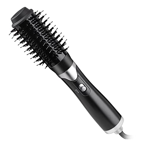 Aisches - Secador de pelo multifuncional, cepillo de aire caliente para dar volumen al cabello, rizador de pelo