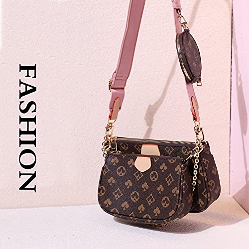 Aliexpress - Bolso bandolera para mujer de la famosa marca Designer 3 en 1, bolso de mano de piel cruzada con correa cruzada, Brown2., 19*5*10cm