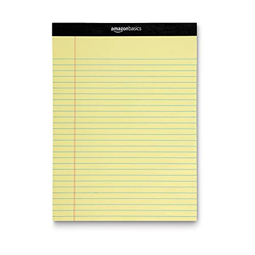 Amazon Basics - Bloc de notas legales (50 hojas de papel, 12 unidades), diseño de Canary