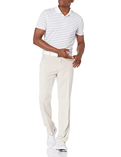 Amazon Essentials Pantalón de Golf Elástico de Ajuste Clásico Hombre, Piedra, 35W / 32L