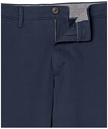 Amazon Essentials - Pantalones ajustados informales en color caqui para hombre, Azul (Navy), W32xL30