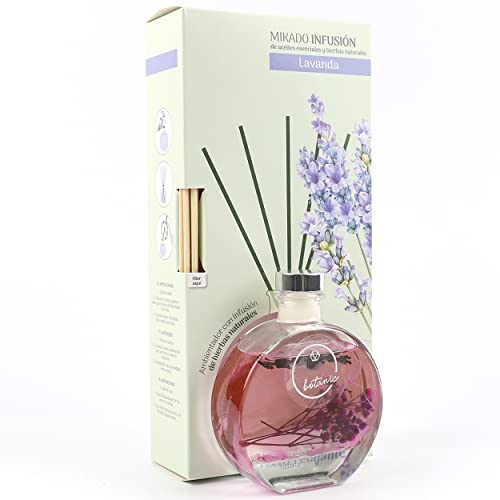 Ambientador Mikado Difusor de Varillas Perfumadas con Infusión de Hierbas Naturales Efecto Relajante - Lavanda 75ml