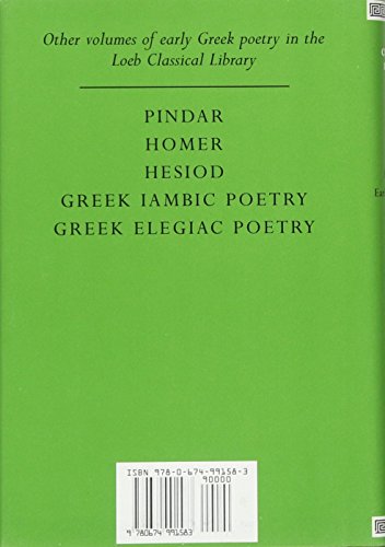 Anacreon, Anacreontea, Choral Lyric from Olympus to Alcman (Volume II) (Loeb Classical Library)