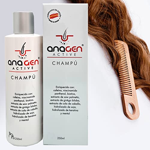 Anagen Active Champú Anticaída, ayuda a reducir la caída del cabello, estimulando el crecimiento capilar