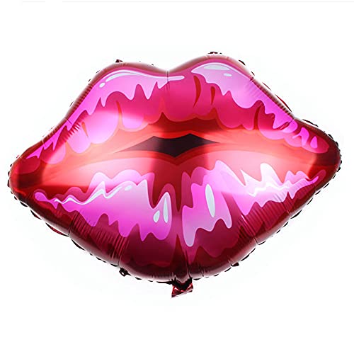 ANCLLO Globos de labios de beso grandes globos rojos de labios globos de fiesta románticos para el día de San Valentín, boda, proponer matrimonio, compromiso decoración