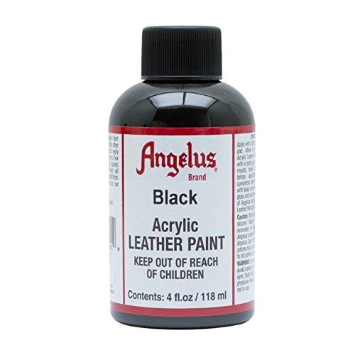 Angelus Leather Paint 4 Oz Black by Angelus