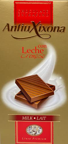 Antiu Xixona Premium - Chocolate con Leche, 125 Gramos