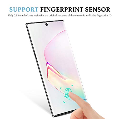 apiker 4 Unidades Protector Pantalla Soft TPU Compatible con Samsung Note 10 Plus/Note 10+, 6.8 Pulgadas, Cobertura Máxima, Sin Burbujas, Sin Aplicación Húmeda, 24 Horas de Autocuración