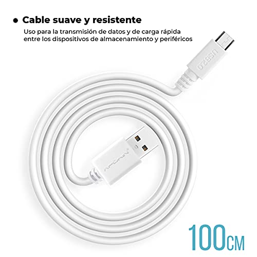 APOKIN® Cable Micro USB Carga Ultra Rápida [2 Metros] 5V/3A Carga Rápida Cable Android Duradero Doble Recubrimiento Cargador Móvil para Samsung, Huawei, Realme, OPPO, Vivo, TCL