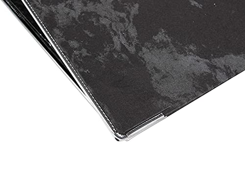 ARCHIVADOR DE PALANCA FOLIO JASPEADO NEGRO CON CAJA (PACK DE 8 ARCHIVADORES)