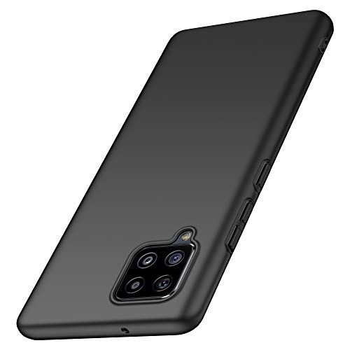 Arkour Funda Samsung Galaxy A42 5G, Minimalista Ultra Delgado Ligera Carcasa con Excelente Agarre Estuche Plastico Rígido Cover Case para Galaxy A42 5G (Negro)