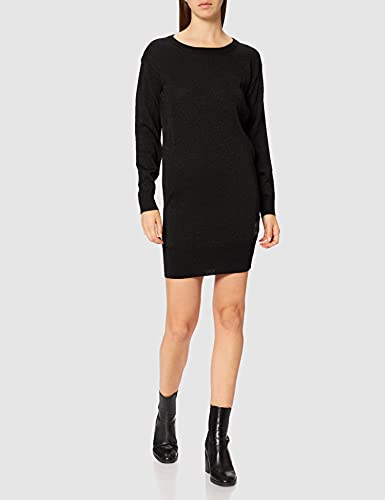 Armani Exchange Long sleeve with detail Casual Night Out Dress, Black, Extra Small