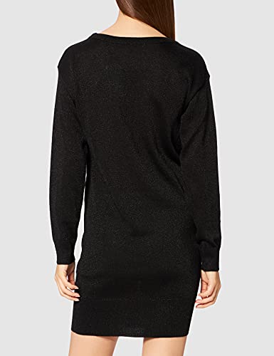 Armani Exchange Long sleeve with detail Casual Night Out Dress, Black, Extra Small