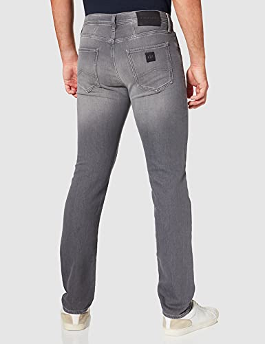 Armani Exchange Slim Light Wash Jeans, Grey Denim, S para Hombre