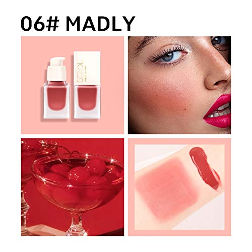 ARTIFUN Liquid Blushes Long-lasting Brighten Waterproof Easy To Color Liquid Blusher Cheek Makeup