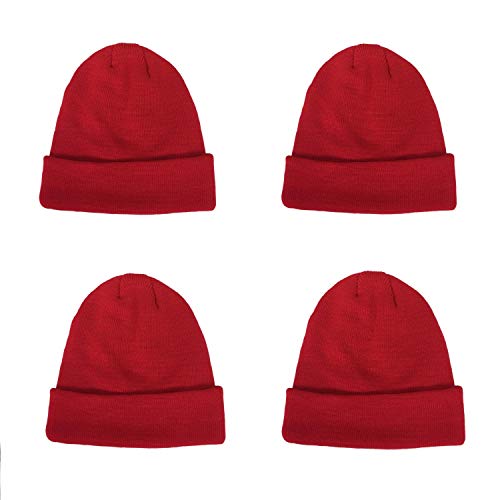 Augustin - Gorro de Marinero (4 Unidades) Rojo Colorete Talla única