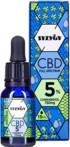 Auténtico CBD Oil 5% | Full Spectrum | 15ml | 750mg de Cannabidiol | Aceite de Cáñamo Bio enriquecido con 5% CBD | 600 gotas Aceite CBD Premium | Hemp Oil | Espectro Completo