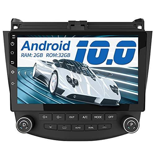 AWESAFE Android 10.0 [2GB+32GB] Radio Coche para Honda Accord VII con 10.1 Pulgadas Pantalla Táctil, Autoradio con Bluetooth/GPS/FM/RDS/USB/RCA, Apoyo Mandos Volante, Mirrorlink y Aparcamiento