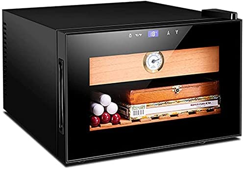 AWJ Inicio Gabinete de cigarros humectante de Temperatura Constante Inteligente Madera de Cedro Levantamiento Desnudo Caja de cigarros Especial Sala de Estar Pequeño Cabina de cigarros Hume