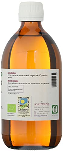 Ayurveda Autentico Aceite De Mostaza Negra - 500 ml