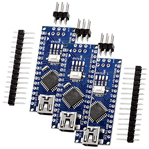 AZDelivery 3 pcs Nano V3 con Atmega328 CH340 con E-Book Incluido!