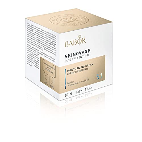 BABOR SKINOVAGE Moisturizing Cream, Crema facial para pieles secas, Cuidado hidratante intensivo con ácido hialurónico, Fórmula vegana, 1 x 50 ml