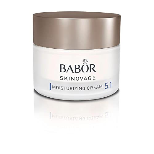 BABOR SKINOVAGE Moisturizing Cream, Crema facial para pieles secas, Cuidado hidratante intensivo con ácido hialurónico, Fórmula vegana, 1 x 50 ml