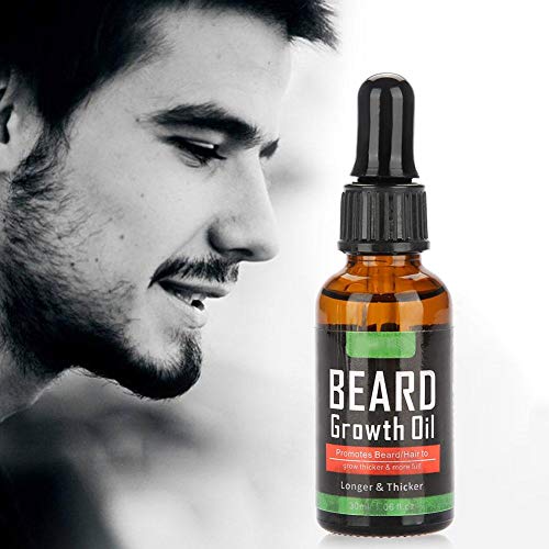 Balsamo per olio per barba, olio per la crescita del pane Uomo per potenziare i baffi Strumento per modellare la barba Cura del siero liquido 30 ml