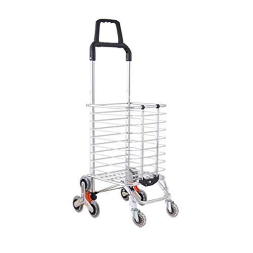 BAOYOUNI Carro de la Compra 8 Ruedas Carrito Plegable para Subir Escaleras, con Bolsa Oxford Desmontable, 35 Litros, Marco de Aluminio, Uso para Ropa de Mercado, Supermercato, Picnic, Campeggio, Viola