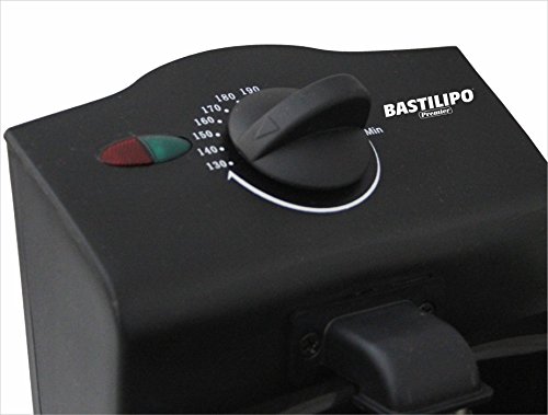 Bastilipo FE-2000 Freidora, 2000 W, 3 Liters, Acero Inoxidable, Negro y Gris