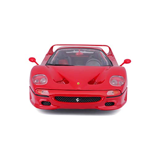 Bburago - 1/18 Ferrari Race & Play F50 (Techo Cerrado), Color Rojo (18-16004)