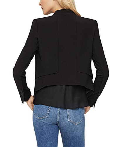 BCBGMAXAZRIA Blazer with Front Button Closure and Long Sleeves, Negro, L para Mujer