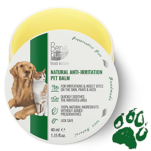 Bene Pura Trust Nature Bálsamo para Mascotas 100% Natural Anti-irritación - para Patas, Nariz y Piel - para Perros y Gatos