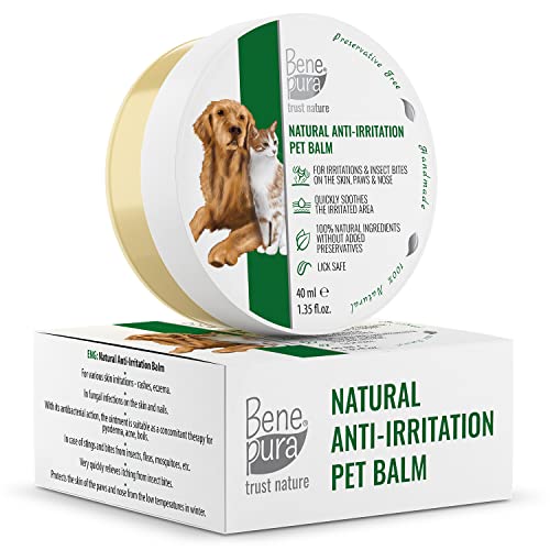 Bene Pura Trust Nature Bálsamo para Mascotas 100% Natural Anti-irritación - para Patas, Nariz y Piel - para Perros y Gatos