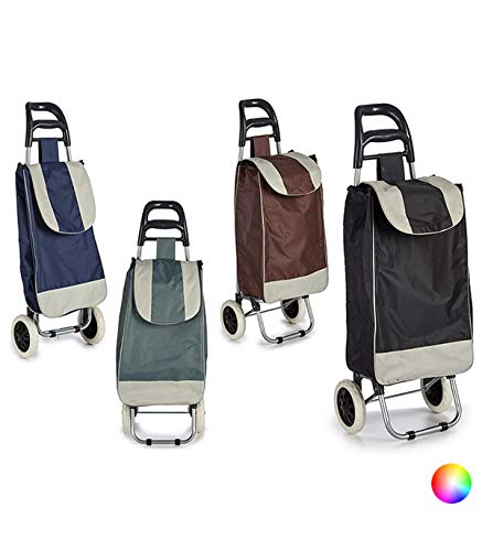 BigBuy Home S3603468 Carro de Compra, Materiales Varios, Multicolor, 21 x 96 x 36 cm