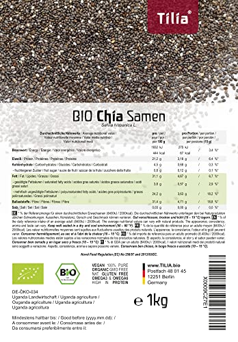 BIO las semillas de Chía ( «Salvia hispanica» ) 1kg